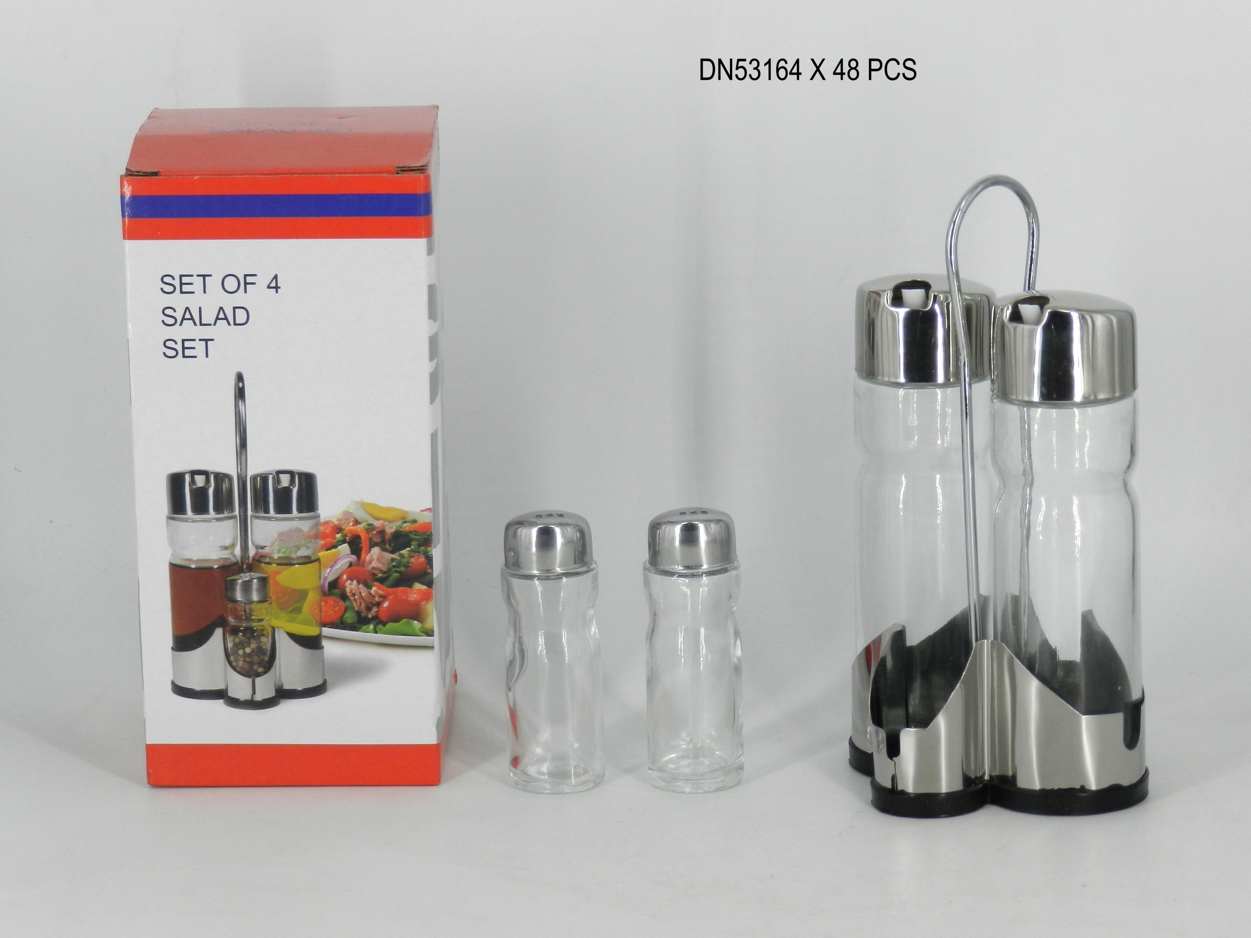 Set de 4 Piezas con Soporte
