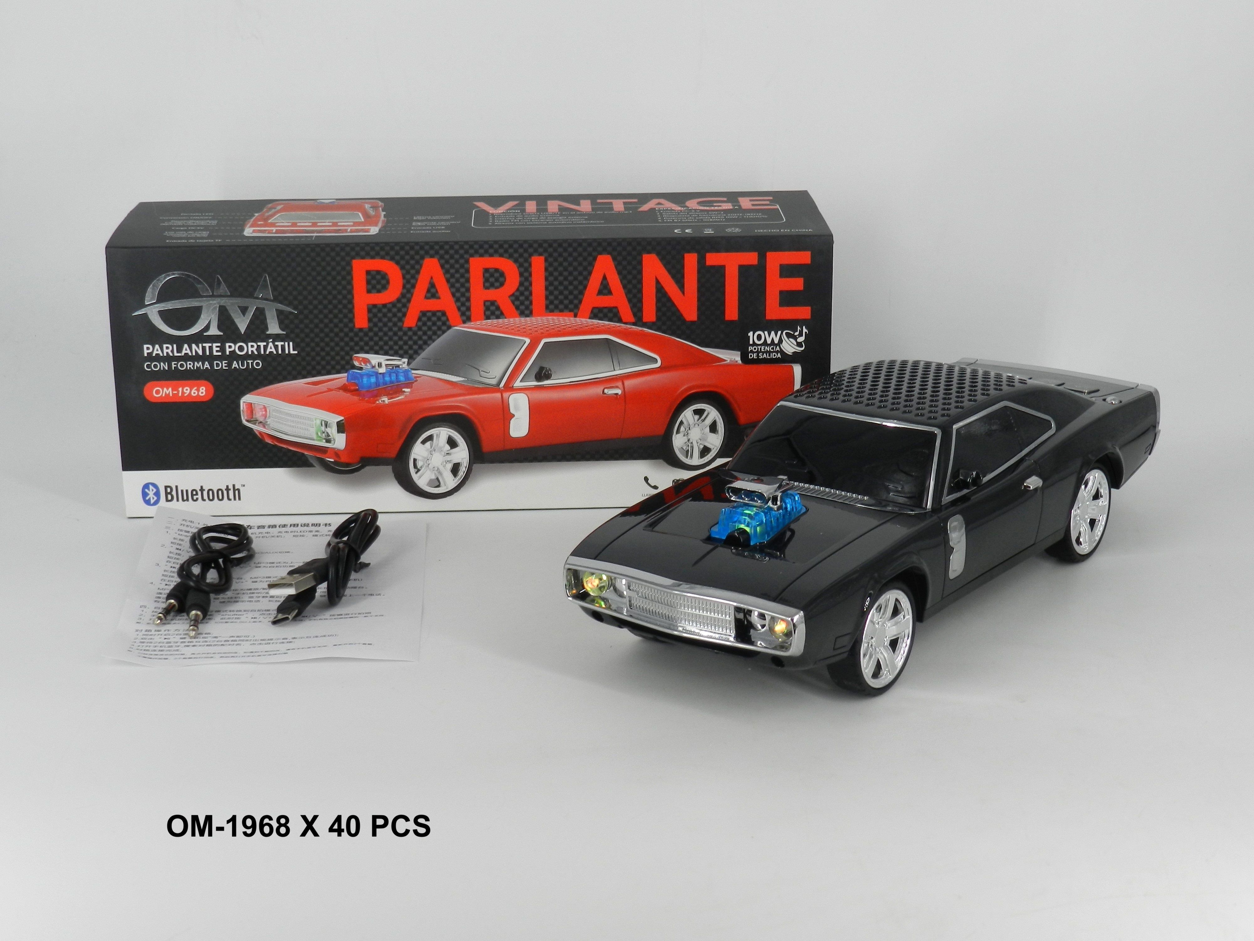 Parlante Bluetooth Retro con Forma de Auto