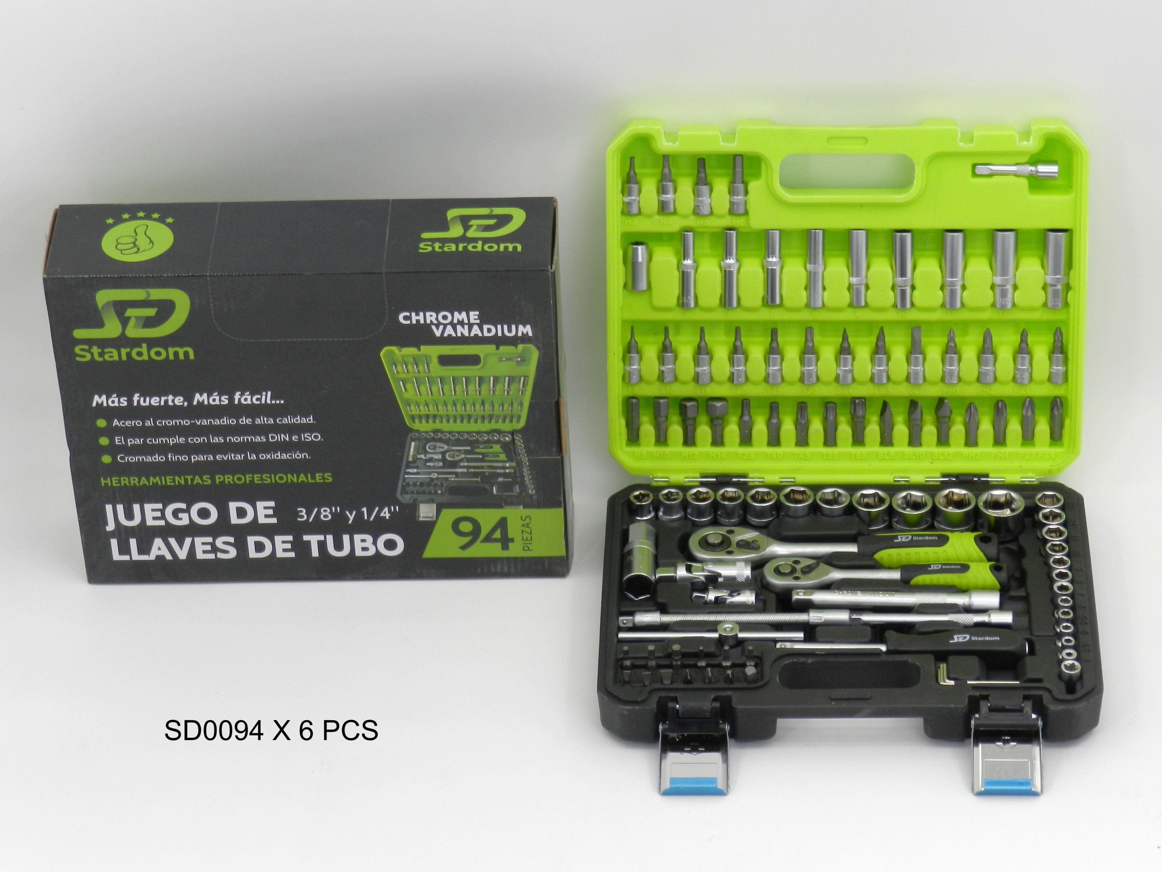 Juego de Llaves de Tubo- 94 piezas